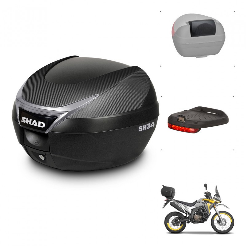 SHAD Baul SH34 + soporte montaje accesorios KIT-440261