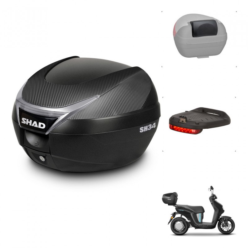 SHAD Baul SH34 + soporte montaje accesorios KIT-440265