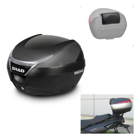 SHAD Trunk SH34 + mounting bracket backrest KIT-440272