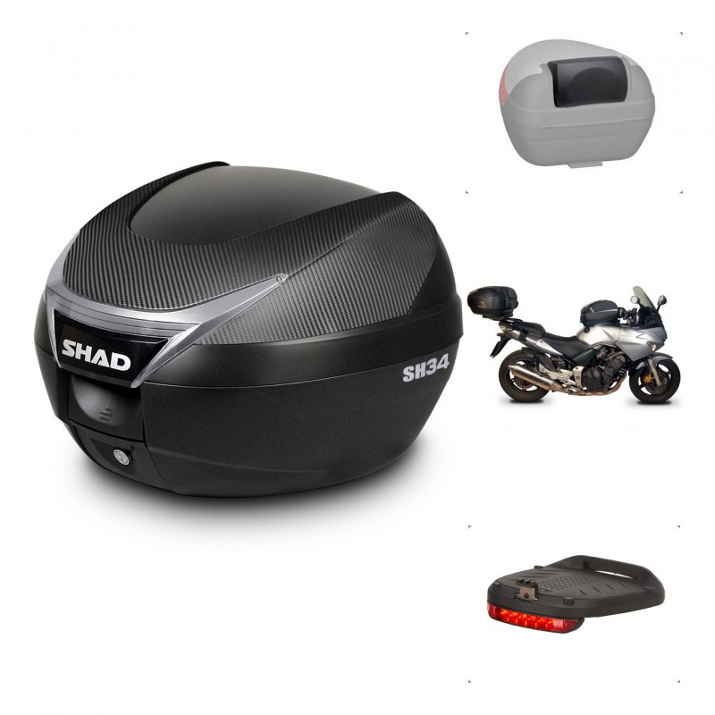 SHAD Baul SH34 + soporte montaje accesorios KIT-440297