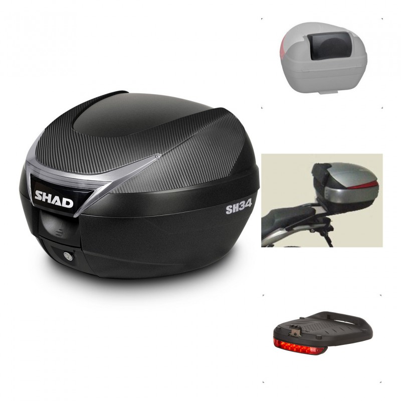 SHAD Baul SH34 + soporte montaje accesorios KIT-440309