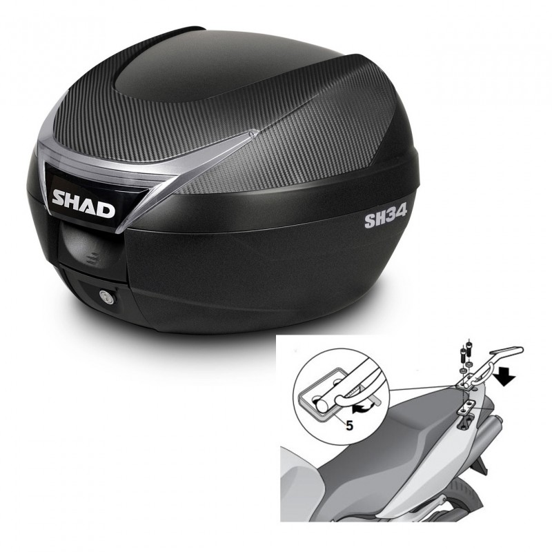 SHAD Baul SH34 + soporte montaje KIT-440314