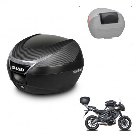 SHAD Trunk SH34 + mounting bracket backrest KIT-440348