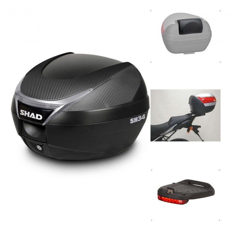 SHAD Baul SH34 + soporte montaje accesorios KIT-440353