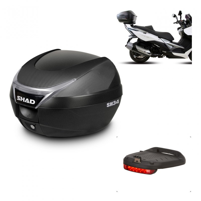 SHAD Baul SH34 + soporte montaje luz de freno KIT-440355