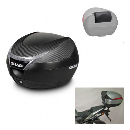 SHAD Baul SH34 + soporte montaje respaldo KIT-440368
