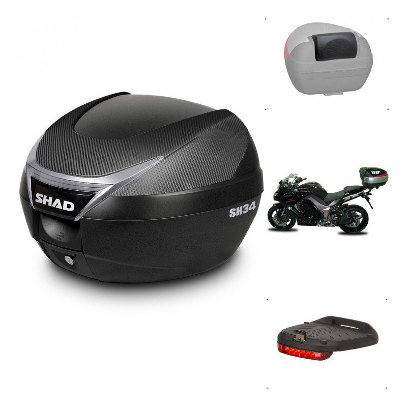 SHAD Baul SH34 + soporte montaje accesorios KIT-440377