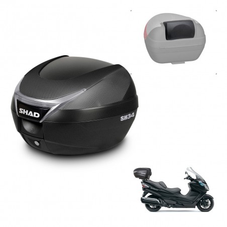 SHAD Baul SH34 + soporte montaje respaldo KIT-440396