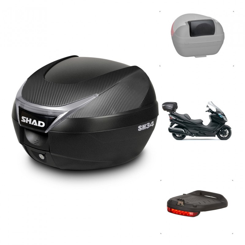 SHAD Baul SH34 + soporte montaje accesorios KIT-440397