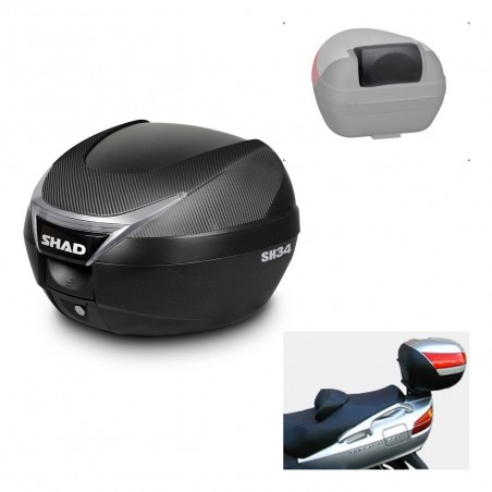 SHAD Trunk SH34 + mounting bracket backrest KIT-440400