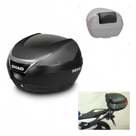 SHAD Baul SH34 + soporte montaje respaldo KIT-440412