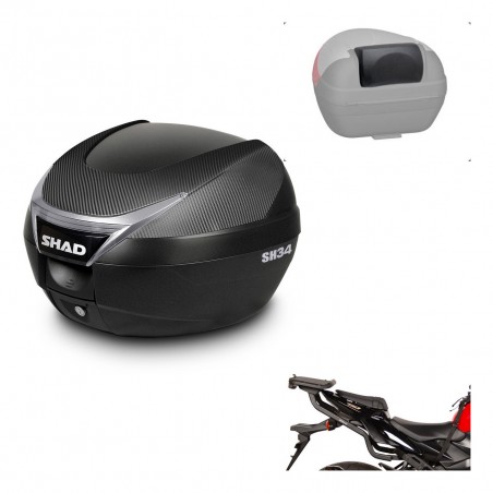 SHAD Trunk SH34 + mounting bracket backrest KIT-440424