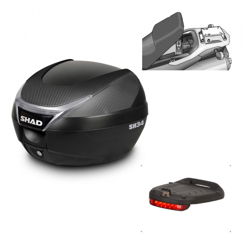 SHAD Baul SH34 + soporte montaje luz de freno KIT-440431