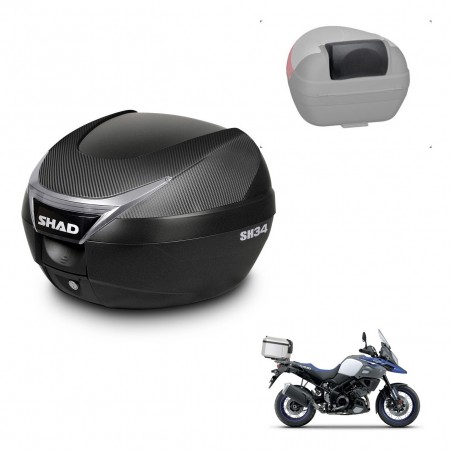 SHAD Trunk SH34 + mounting bracket backrest KIT-440436