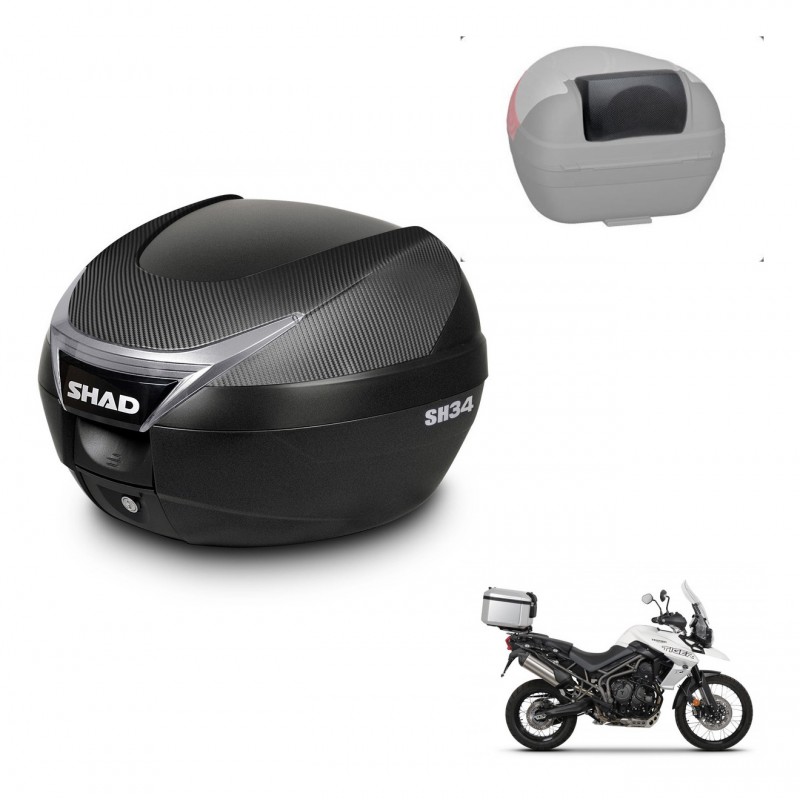 SHAD Baul SH34 + soporte montaje respaldo KIT-440444