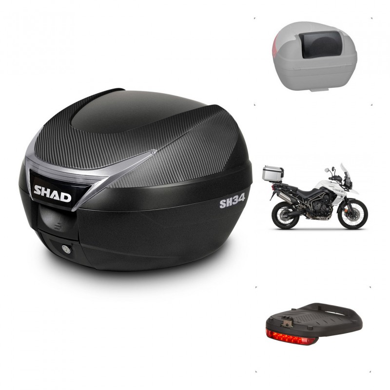 SHAD Baul SH34 + soporte montaje accesorios KIT-440445