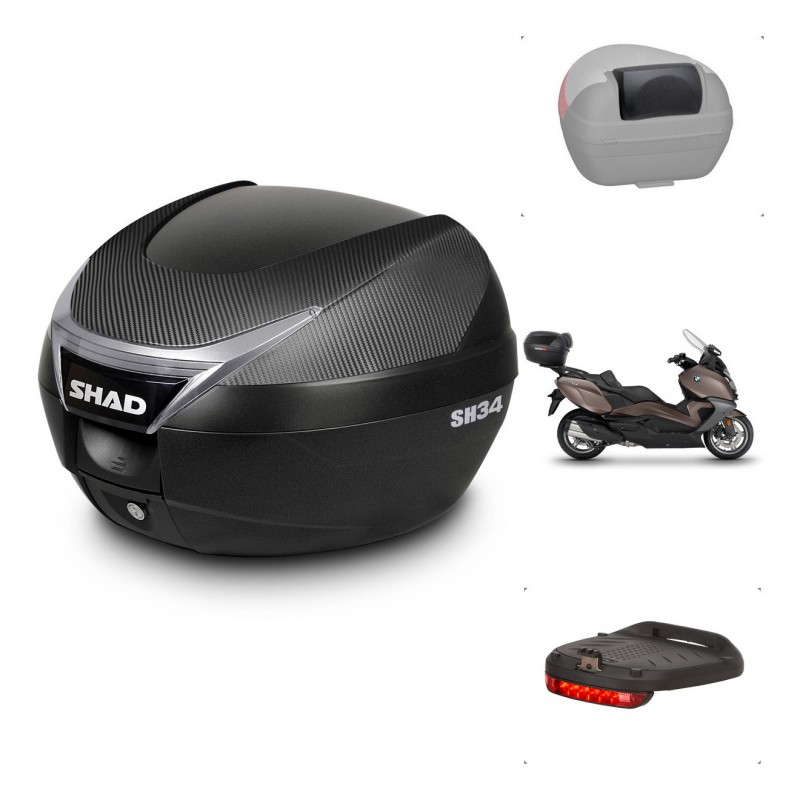SHAD Baul SH34 + soporte montaje accesorios KIT-440449