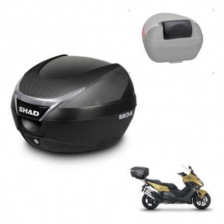 SHAD Baul SH34 + soporte montaje respaldo KIT-440452