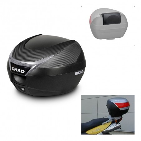 SHAD Trunk SH34 + mounting bracket backrest KIT-440456