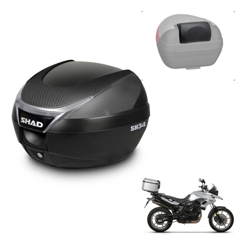 SHAD Baul SH34 + soporte montaje respaldo KIT-440460