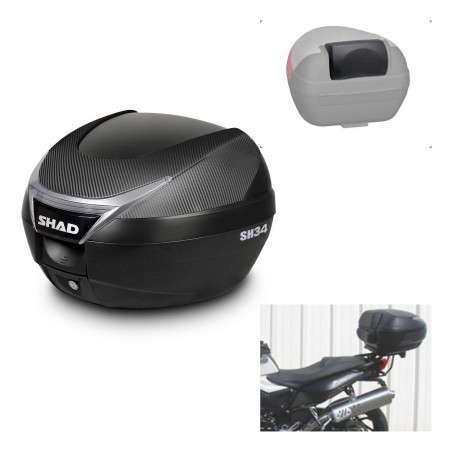 SHAD Trunk SH34 + mounting bracket backrest KIT-440464