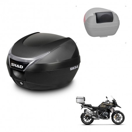 SHAD Baul SH34 + soporte montaje respaldo KIT-440468