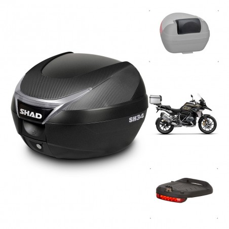 SHAD Baul SH34 + soporte montaje accesorios KIT-440469