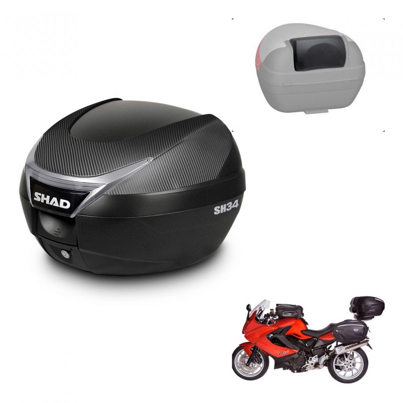 SHAD Baul SH34 + soporte montaje respaldo KIT-440472