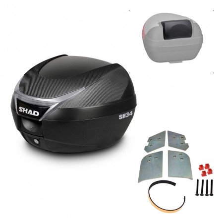 SHAD Baul SH34 + soporte montaje respaldo KIT-440480