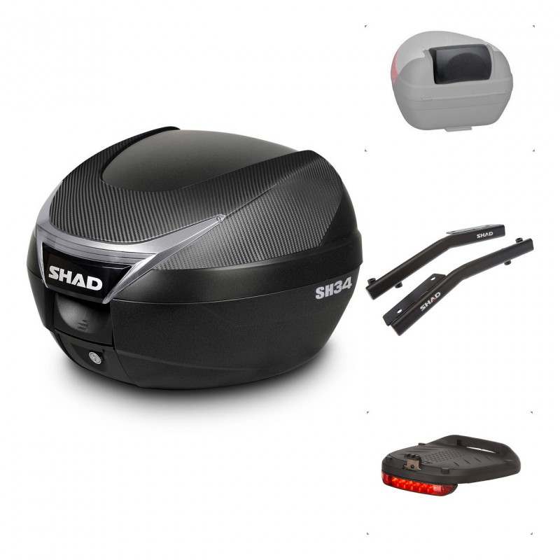SHAD Baul SH34 + soporte montaje accesorios KIT-440485