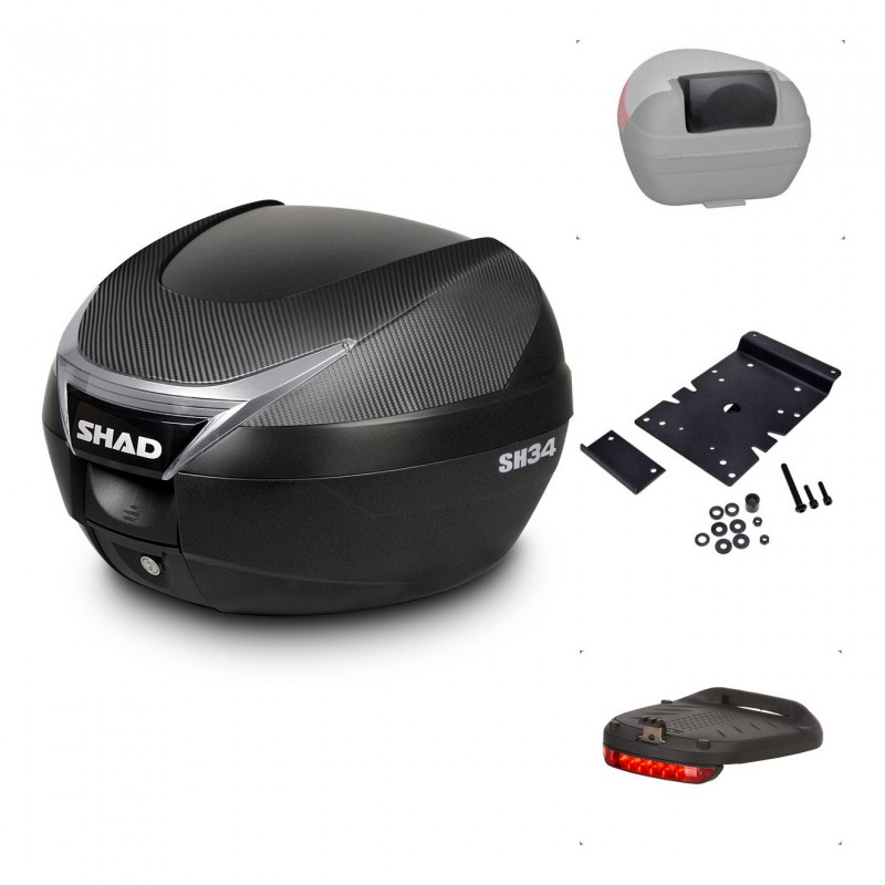SHAD Baul SH34 + soporte montaje accesorios KIT-440489