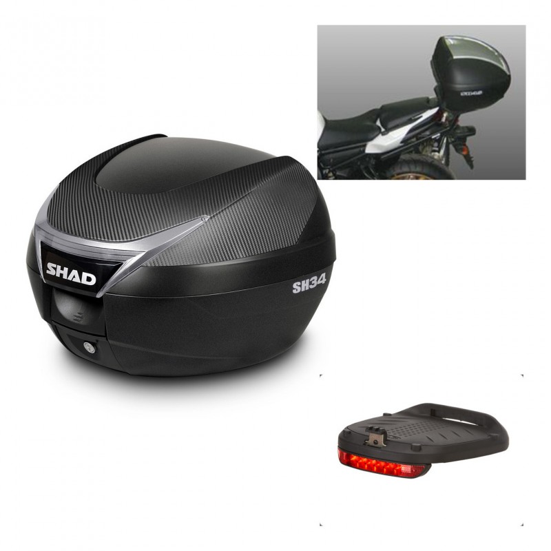 SHAD Baul SH34 + soporte montaje luz de freno KIT-440495