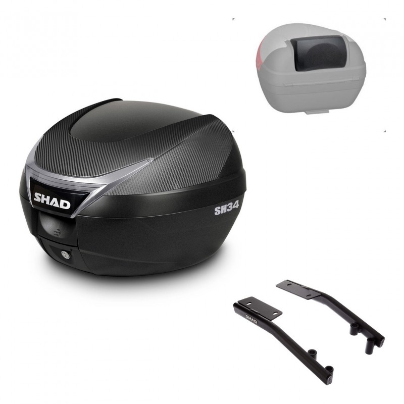 SHAD Baul SH34 + soporte montaje respaldo KIT-440500