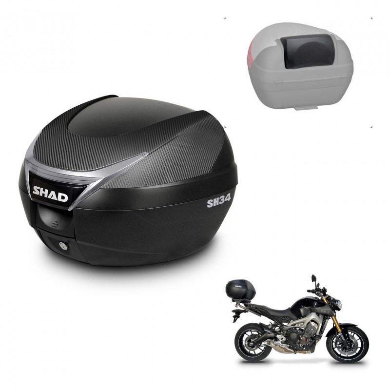 SHAD Baul SH34 + soporte montaje respaldo KIT-440512