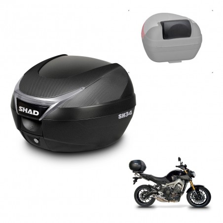 SHAD Trunk SH34 + mounting bracket backrest KIT-440512