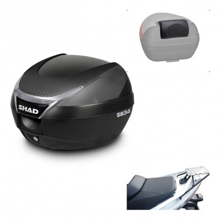 SHAD Baul SH34 + soporte montaje respaldo KIT-440524