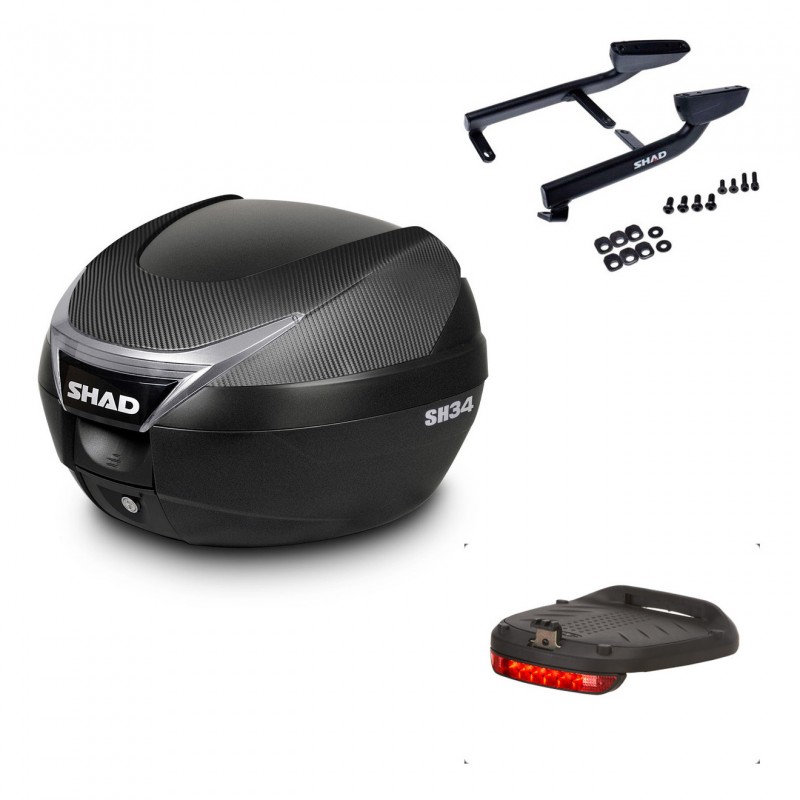 SHAD Baul SH34 + soporte montaje luz de freno KIT-440535