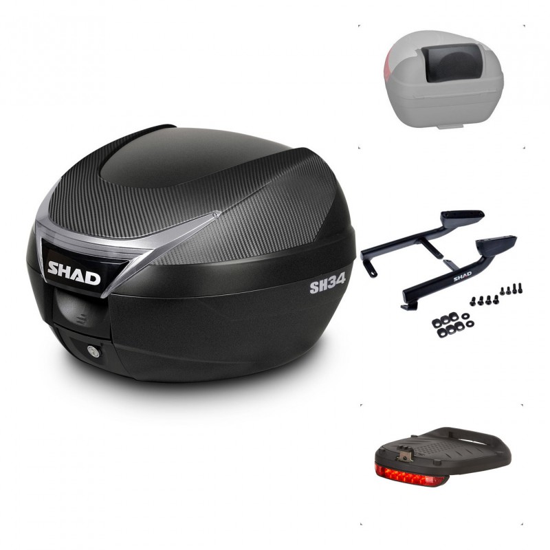 SHAD Baul SH34 + soporte montaje accesorios KIT-440537