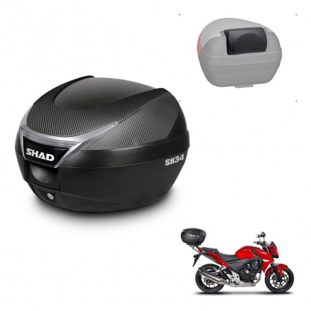 SHAD Baul SH34 + soporte montaje respaldo KIT-440568