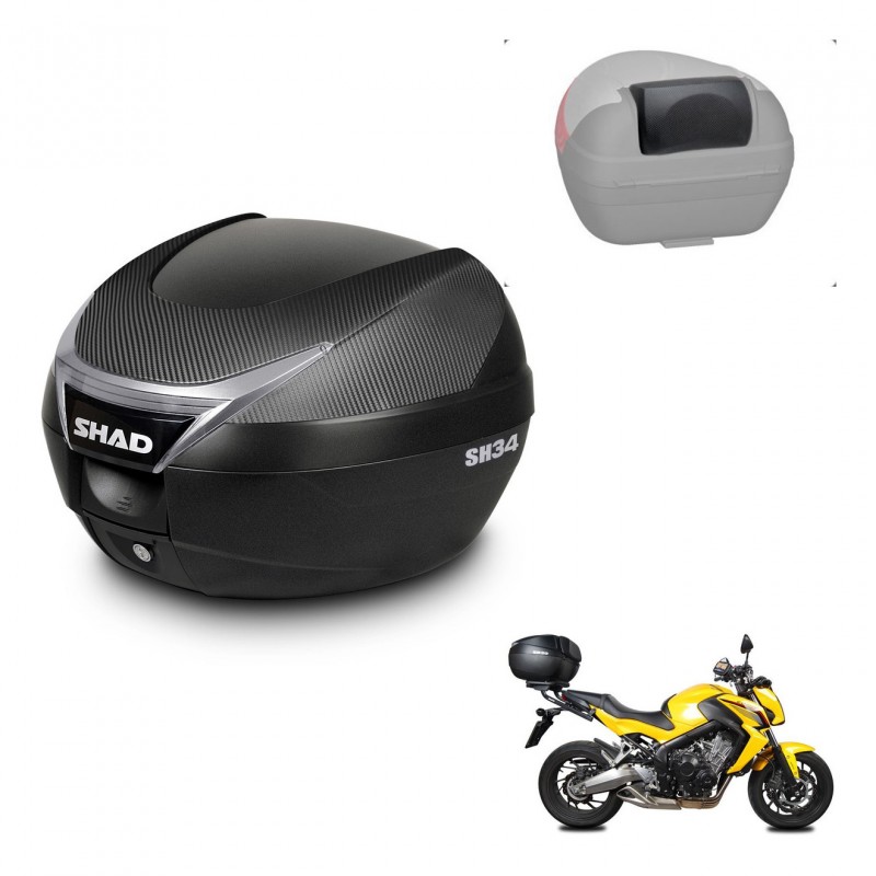 SHAD Baul SH34 + soporte montaje respaldo KIT-440572