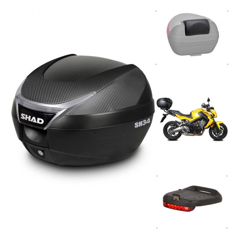 SHAD Baul SH34 + soporte montaje accesorios KIT-440573