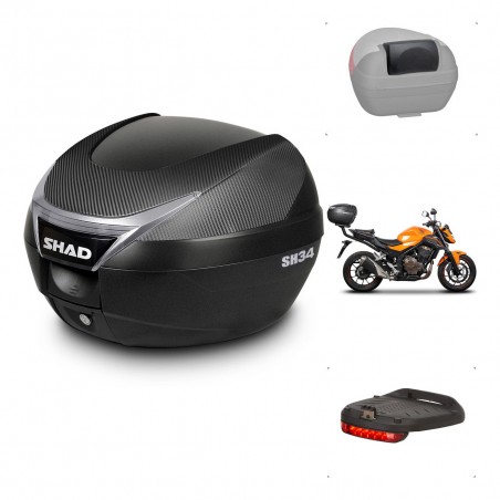 SHAD Baul SH34 + soporte montaje accesorios KIT-440617