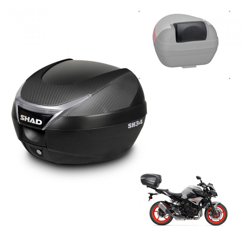 SHAD Baul SH34 + soporte montaje respaldo KIT-440640