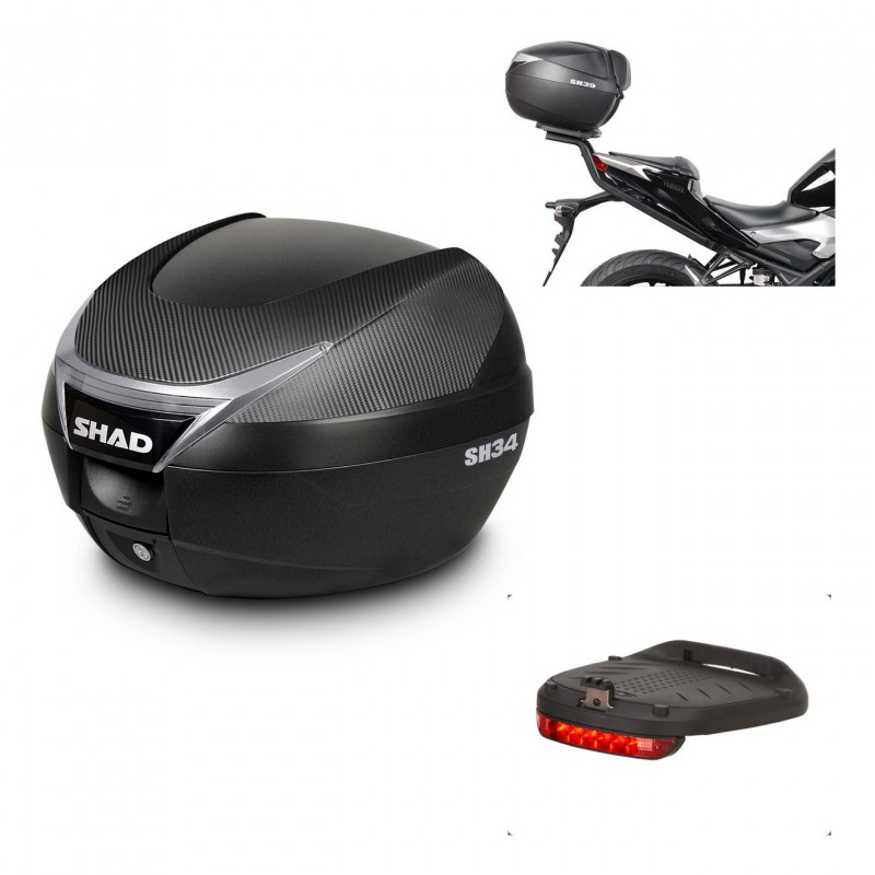 SHAD Baul SH34 + soporte montaje luz de freno KIT-440643