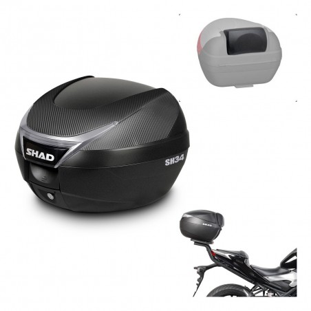 SHAD Baul SH34 + soporte montaje respaldo KIT-440644