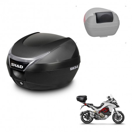 SHAD Trunk SH34 + mounting bracket backrest KIT-440656