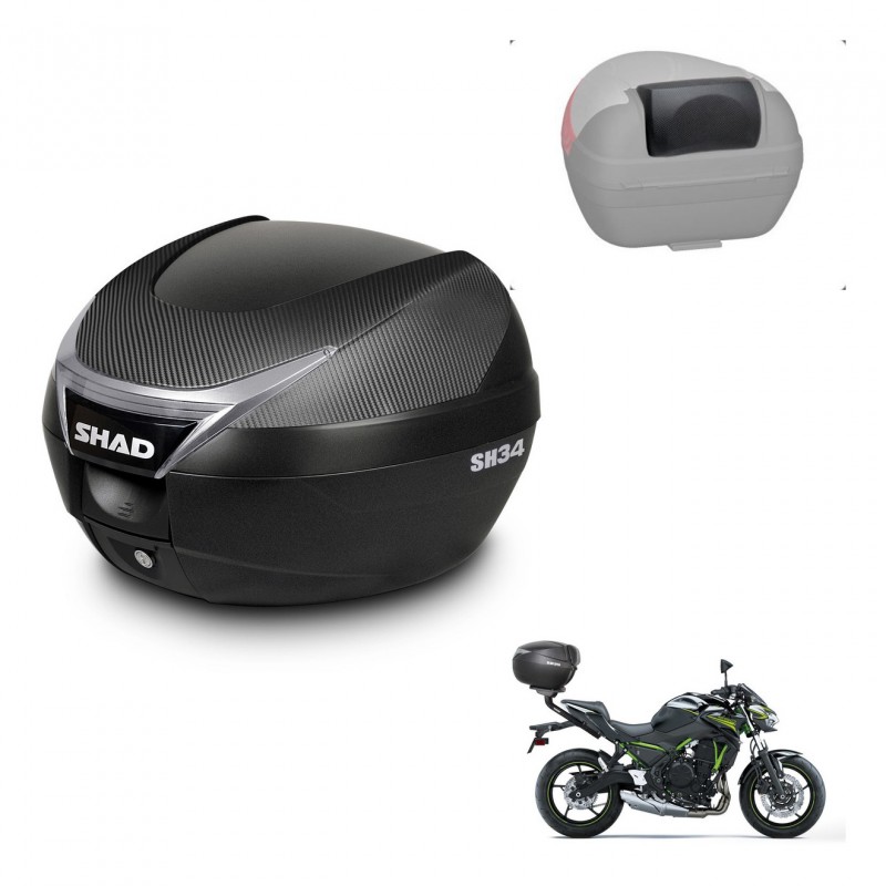 SHAD Baul SH34 + soporte montaje respaldo KIT-440664