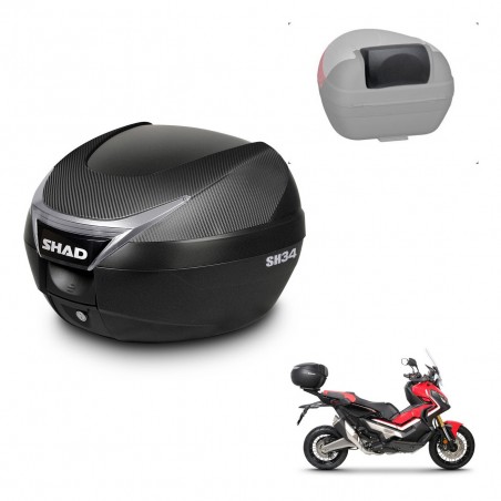 SHAD Baul SH34 + soporte montaje respaldo KIT-440668