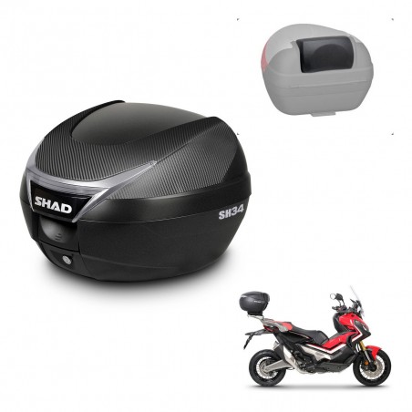 SHAD Trunk SH34 + mounting bracket backrest KIT-440672