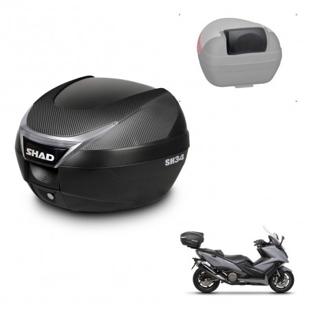 SHAD Baul SH34 + soporte montaje respaldo KIT-440676